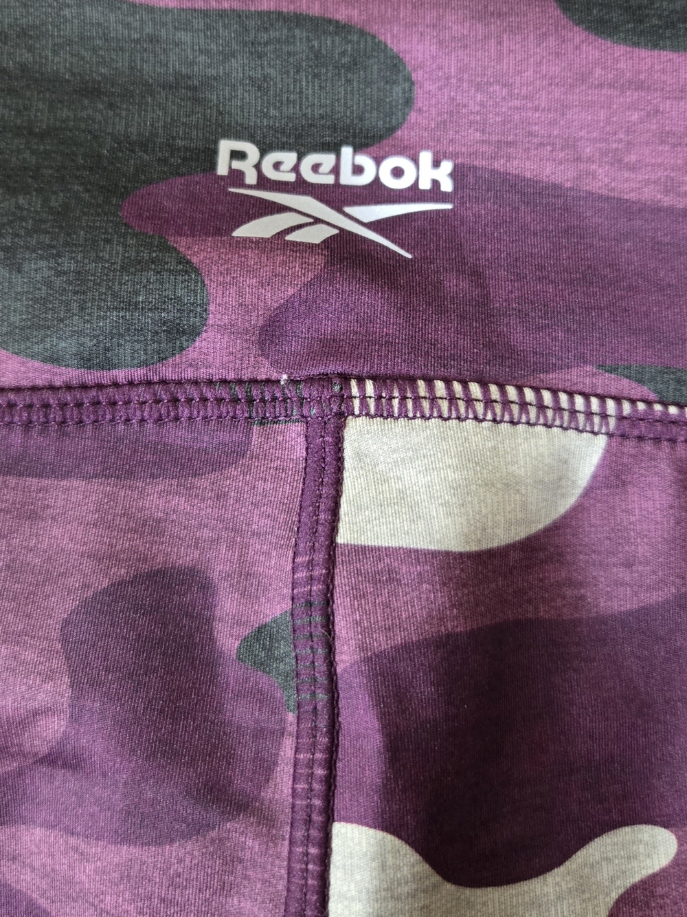 Reebok Purple Camo Woman's Leggings with Logo #560